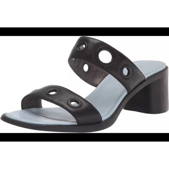 Camper MEDA Women’s Heeled Sandal Grommets Black Sz 39 / 8.5 - Picture 1 of 6